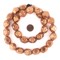 The Bead Chest Copper Dotted Diamond Cut Hollow Tribal Beads (18mm)
